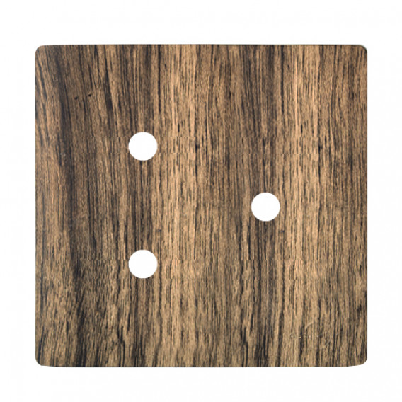 Placa p/ 3 furos 4x4 - Novara Carvalho Placa p/ 3 furos 4x4 - Novara Carvalho